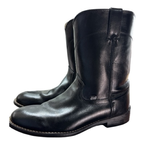 Pair of Justin Men\'s Basic Black Boots main image 10